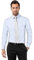 Vincenzo Boretti Herren Hemd bügelfrei 100% Baumwolle Regular-fit Uni-Farben hellblau 41-42