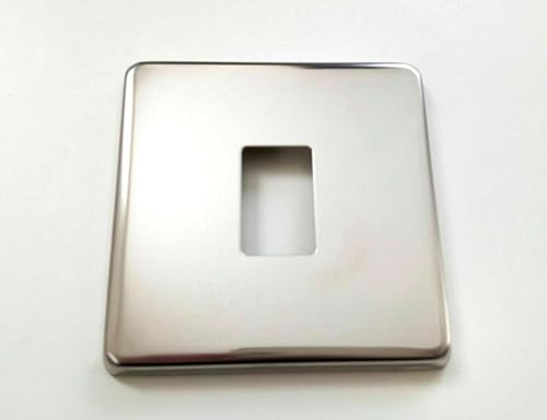 Light Switch Cover Plate Conversion in Victorian Chrome Single/Double Stick on (Single Switch Cover Plate)