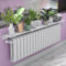 UVCMDUI Universal Radiator Shelf White, Anti-Smoke Dust-Proof Radiator Covers Anti-Rust Aluminum Alloy Heater Cover, Radiator Shelves No Drilling for Home Office, Bearing 20kg,Width 14.5cm,180cm