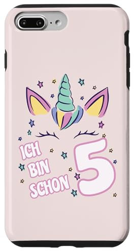 Einhorn Geburtstag 5 Jahre Mädchen Einhorn Design Hülle für iPhone 7 Plus/8 Plus