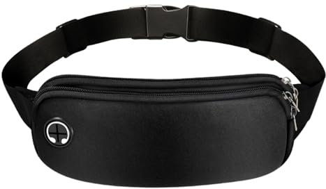GIFYYM Laufgürteltasche, verstellbarer Riemen, kein Hüpfen, schmaler Laufgürtel, Handyhalterung, Läufertasche, Hüfttasche, Jogging-Tasche, Workout-Taillengürtel, Geldgürtel, Laufausrüstung, Zubehör