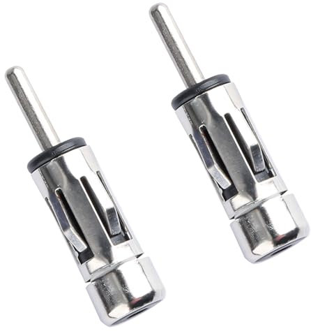 Rumyve 2pcs Universal Vehicle Car Stereo Adapter,ISO Socket to DIN Plug Connector,Car Aerial Antenna Adapter Connector for Car Audio Stereo Receiver