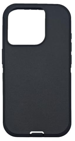 Replacement Rubber TPE Outer Skin Compatible with Otterbox Defender Series Case for iPhone 15 Pro (Black)