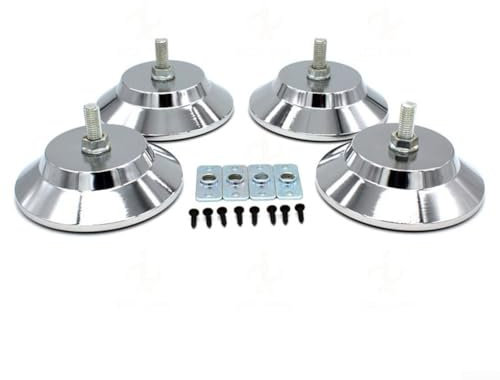 Hasaller Lot de 4 pieds de table de billard - 12,7 cm - Robustes et réglables - Kit de nivellement de table de billard - Accessoires en métal antidérapants pour tables de billard et meubles