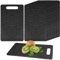 8 taglieri in plastica, piccoli taglieri da cucina, mini bar, granito, nero, per campeggio, carne, verdura, frutta, senza BPA, lavabile in lavastoviglie, 15,2 x 25,4 cm