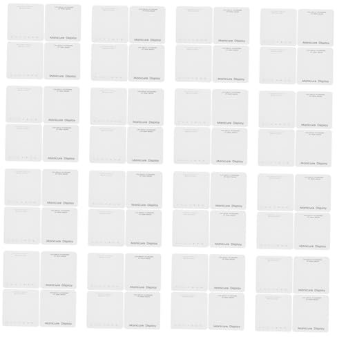 NOLITOY 40pcs Nail Display Cards and Press on Nail Tips Holder Set Thickened Manicure Storage Boards for Salon Supplies and Gel Display Professional Art Showing Cards for Salon and Home Use