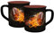 Tasse American Football Fireball Emaille-Optik 400ml
