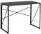 HOMYLIN Bureau Pliable de 100 cm, Table d'écriture, Bureau d'ordinateur pour Chambre à Coucher, Appartement, Pas de Montage nécessaire, Noyer