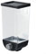 Leicht zugänglicher Müslispender, Wandmontage, perfekt für die Organisation von Mehl, Tee, Nüssen und mehr (1,5 l schwarz)
