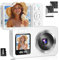 WABL Fotocamera digitale, 4K 64MP UHD Dual Screens, zoom 18X, fotocamere digitali portatili piccole puntate e sparare con scheda TF da 64 GB, 2 batterie ricaricabili per bambini, adolescenti, adulti