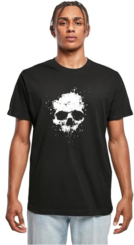 Mister Tee Artsy Skull Paint Tee