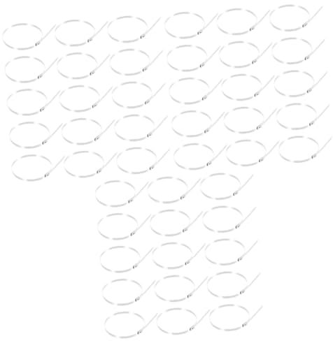 ABOOFAN 300pcs Stainless Steel Zip Ties for Outdoor Use Chain Link Fence Extender Self-locking Ties Dog Fence Gate Latch