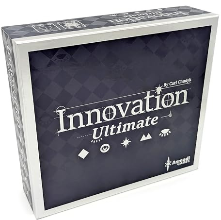 Asmadi Games Innovation Ultimate – Coffret de Jeu de Cartes Tout Compris, la Collection Contient 5 Extensions avec mises à Jour de la 4e édition, à partir de 14 Ans, 2 à 4 Joueurs