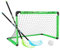 Unihockey Set mit Hockeytor 2 Schlägern 1 Ball – Floorball Kinder Set Hockeytor klappbar Indoor Outdoor Training Schulsport Teamsport Spieltor Hockey Komplettset Freizeit Sportausrüstung