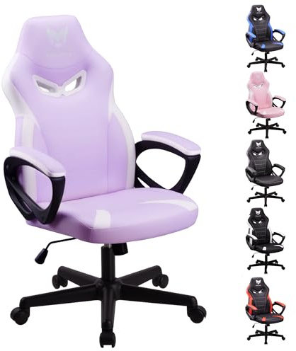 Play haha.Ergonomic high back seat with breathable mesh insert padded armrests tilt adjustment durable base lumbar support Faux leather surface for gaming home or office use