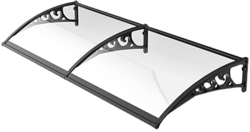 Außenfenstermarkise Metall Terrassenüberdachung UV Regen Schnee Schutz Eingangstür Markise 50x100cm Wetterbeständige Abdeckung für Terrassen und Eingänge