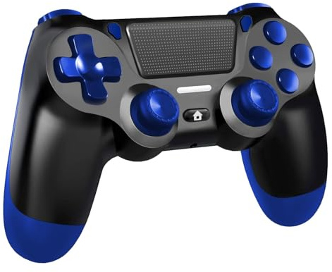 BJXOZ Mando Inalámbrico para PS4, Wireless Controller para PS4, con Vibración, Sensor de seis ejes, Giroscopio, Clavija de Audio, Panel Táctil, Captura de Pantalla, para PS4/Slim/Pro/PC,