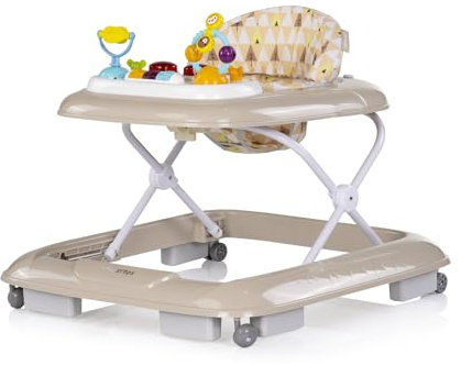 Chipolino Lauflernhilfe Baby Steps Musik Spielpanel Räder Stopper klappbar Licht beige