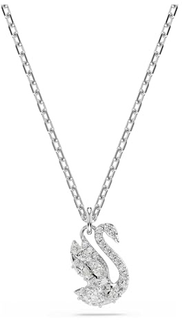 Swarovski Schwan Kollektion, Mixed Cuts, Schwan, Weiß, Rhodiniert