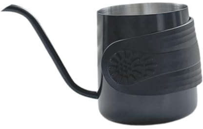 YIXANNX Gooseneck Drip Kettle Swan Neck Thin Mouth Ensures Precise Brewing Effortless Water Control Allowing for Easy Attachment and Removal As Per Drip, Black, 250ml