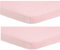 Dudu N Girlie Fitted Sheet Next to Me Crib 51 x 85 - Nexttome Crib Sheets 2 Pack Hypoallergenic Baby Cot Sheets Bedding Elasticated Breathable Easy Care (Pack of 2, Pink)