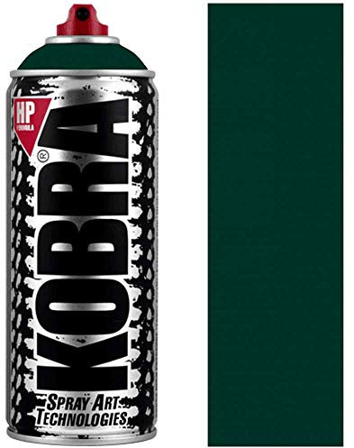 KOBRA HP High Pressure Spray Paint 400ml Can – Professional Grade 100% Acrylic Formula with Matte Finish for Graffiti, Street Art, Crafts & Multi-Surface Use (1140 Deepwater)