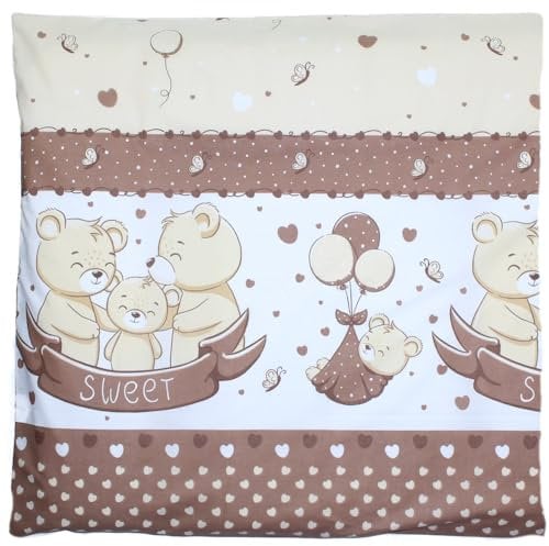 Deko Kissenbezug für Baby Kind Bezug für Kissen 80x80 cm D1