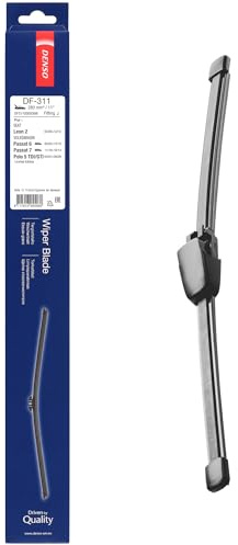DENSO Flat Rear Window Wiper Blade DF311-280mm - Premium All Season Replacement Windscreen Wipers - Slide RR Arm - LHD/RHD