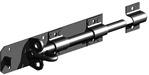 Gatemate Premium Black Brenton Padbolt with 1/2 Shoot - 203mm