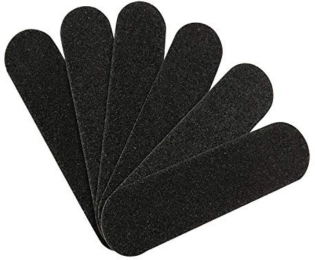 Hulless - Limas de uñas desechables, 100 unidades, de doble cara, para cuidado de la belleza, lima de uñas, lima de uñas de grano esmeril para manicura y pedicura