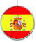 PARTY DISCOUNT Deko-Hänger Spanien Flagge, 28 cm