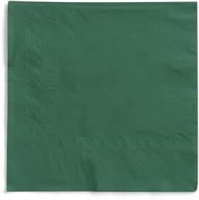 Mank Servietten aus Tissue 33 x 33 cm ¼ Falz | Kaffee Serviette | Basic | Uni | 100 Stück | praktische Einmal-Serviette für Gastronomie und Feiern | (Grün, 33 x 33 cm)