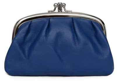 Hexagona - Porte-Monnaie - pour Femme - Collection Coconuts - Bleu - Cuir d’Agneau