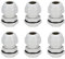 sourcing map 6Pcs PG11 Cable Gland Waterproof Plastic Joint Adjustable Locknut White for 5mm-10mm Dia Cable Wire