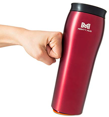mighty mug | La tasse Untippable | Se soulève lorsqu'il est frappé, se soulève pour les gorgées | Gobelet isotherme en acier inoxydable | Convient aux porte-gobelets | Cadeaux pour hommes et femmes |