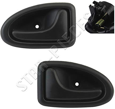 Lot de 2 poignées de porte compatibles pour Clio 2, Megane 1, Scenic 1, Trafic 2, Dacia Logan 1, Vivaro A et Primastar (1995-2016) poignées intérieures | gauche + droite | 8200028995 | 8200070011
