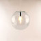 s.luce Orb Glaskugel Hängeleuchte Hängelampe Pendellampe Pendelleuchte Glaslampe, Farbe Schwarz/Klar, Größe Ø 20cm