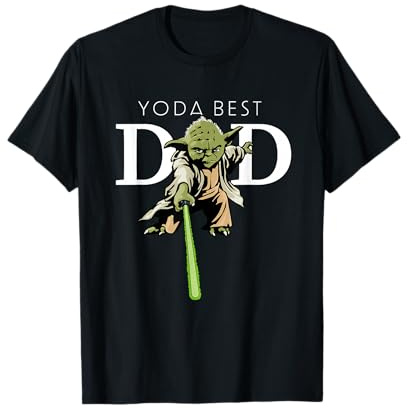 Star Wars Yoda Lightsaber Best Dad Father's Day T-Shirt
