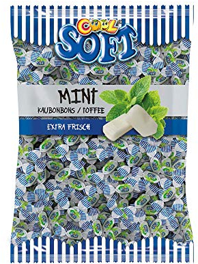 Cool Soft Kaubonbons Mint, Extra Frisch, Weichkaramelle mit Minzgeschmack, 1 kg