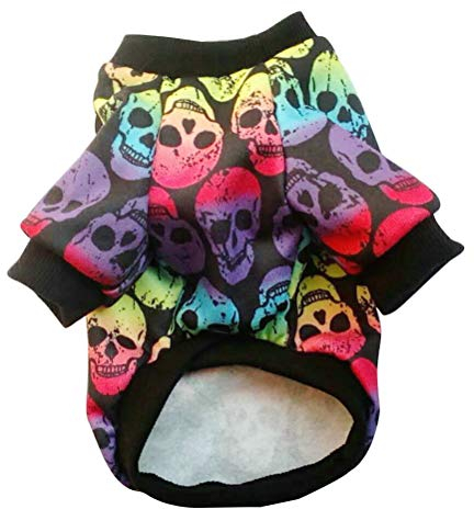 VILLCASE 1 x Halloween-Kostü , lustiger -Aufdruck, Hundepullover, Haustierbedarf.