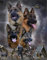 RUIYANMQ Puzzle 1000 Stück Deutscher Schäferhund Hundeplakate Holz Spielzeug für Erwachsene Dekompressionsspiel Zy167Tm