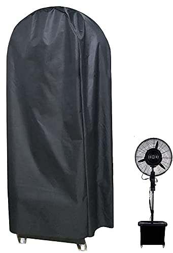 UCARE Pedestal Industrial Spray Cooling Fan Cover Waterproof 600D Heavy Duty Oxford Outdoor Portable Electric Shaking Head Standing Fan Dust Covers (M: 65x27.5in/ 165x70cm)
