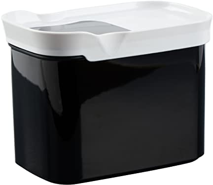 Emsa N11426 Optima Trockenvorratsdose 1 Liter | rechteckig | Hochformat | 100% sicher, hygienisch, unbedenklich und platzeffizient | Frischedichtung | BPA-frei | Schwarz