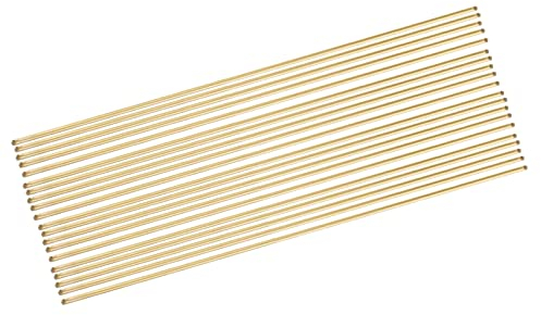 XNJIHWA 20 stücke Schweißstäbe Golden Messing Lötstäbe Reparatur Schweiß-Zubehör Lötverbrauchsmaterialien 1.6mm x 240 mm,865℃ ~ 890℃ Schmelzpunkt