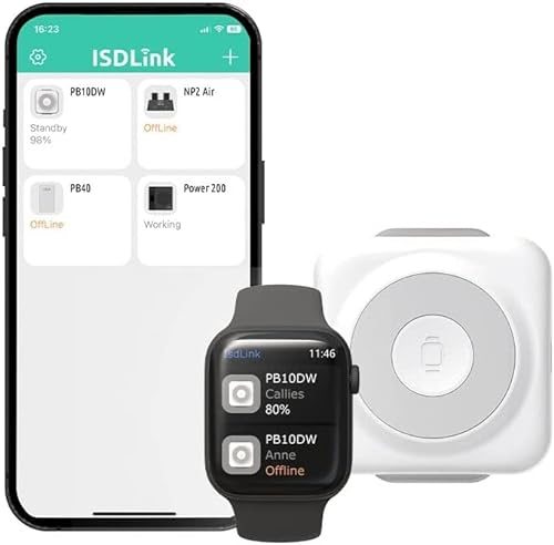 ISDT PB10DW Power Bank per Caricabatterie Wireless MagSafe Caricabatterie Magnetico Duo Ricarica Rapida Wireless Compatibile con iPhone 14/Pro/Max/Plus/13/12 Serie, AirPods 3/2/Pro, iWatch