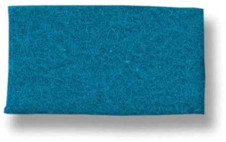 Modulor Filz-Untersetzer für Gläser, runder Untersetzer aus 100% Wollfilz, auch als dekoratives Tischset geeignet, 10 cm im Durchmesser (Petrol)