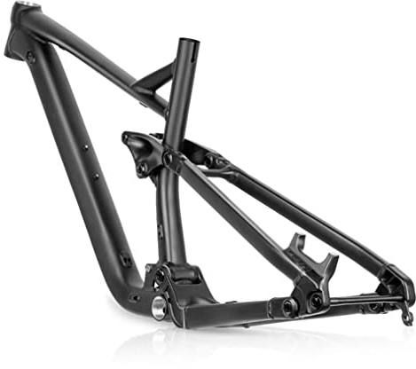 QHIYRZE 27.5er/29er Trail Mountain Bike Rahmen MTB Boost Rahmen Aluminiumlegierung Federungsrahmen 150mm Federweg 12x148mm Enduro Rahmen Hinten Mit Headset (Size : 29x17'' Black)