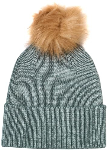 PIECES Damen Pcbina Wool Hood W. Fold Up Noos Bc, Trooper, Einheitsgröße