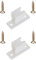 cyclingcolors 2x soporte manivela persiana 13mm con tornillo blanco plastico ventanas varilla redonda fijación