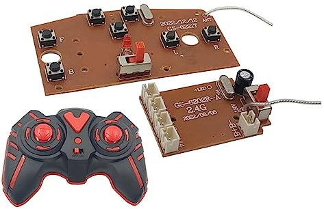 Perfeclan Sistema Radio per Scheda trasmettitore e Ricevitore con Telecomando RC 7CH per modellini di Barche per Auto RC Accessori Fai da Te per Camion, Stile b